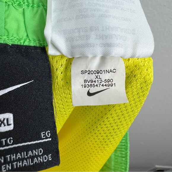 Nike | Flight Series Shorts Yellow Blue Pink Colorblock Bright Swim Trunks XL - Picture 9 of 11